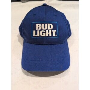 Bud Light Adjustable Strap Blue Hat, St Louis Brewery, K-Products